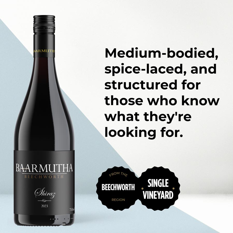 Baarmutha Shiraz 2023, Beechworth VIC