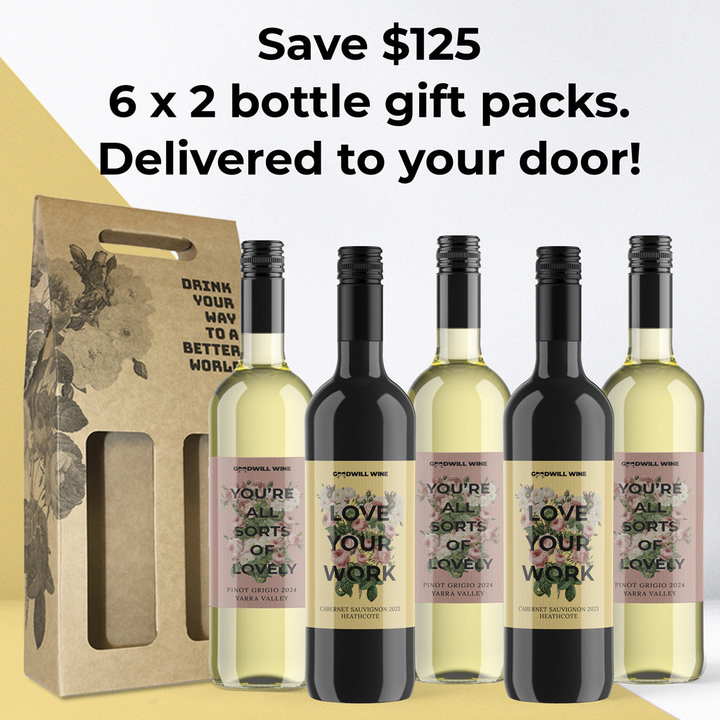 Six Corporate Gift Packs - Cabernet Sauvignon and Pinot Grigio