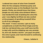 Six Corporate Gift Packs - Cabernet Sauvignon and Pinot Grigio